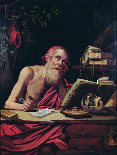 São Jerônimo (óleo sobre madeira) de Flemish School